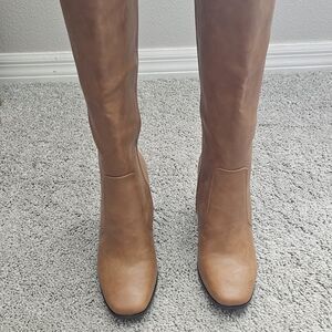 Journee Collection Tan Heeled Boots